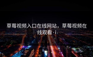 草莓视频入口在线网站，草莓视频在线观看·i